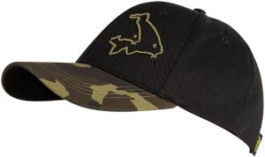 Avid Carp Šiltovka Black and Camo Cap